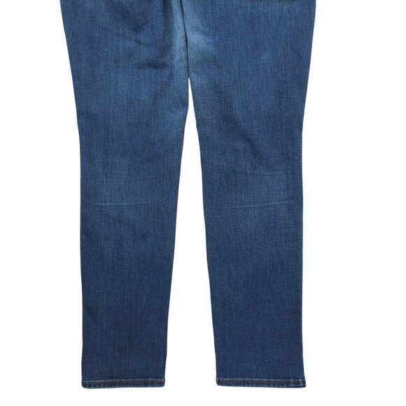 Loft Curvy Skinny Jeans Womens Size 30/10 Medium Wash Mid Rise Denim - Picture 12 of 15